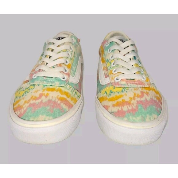 VANS Old Skool Low Shoes Sneakers Womens 8 Psychedelic Tie Dye Pastel 500714 - Picture 12 of 13